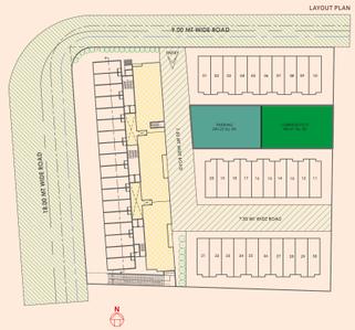 Project Image of 753.8 - 806.43 Sq.ft 3 BHK Triplex for buy in Taj Residency 