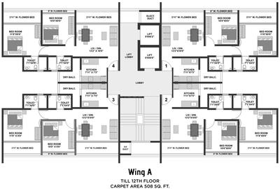 Project Image of 316.0 - 660.0 Sq.ft 1 BHK Apartment for buy in Geetai Siena