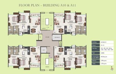 Project Image of 444.55 - 637.22 Sq.ft 1 BHK Apartment for buy in Megapolis Saffron A10 To A14