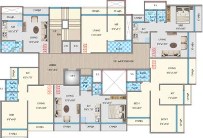 Project Image of 176.85 - 486.64 Sq.ft 1 RK Apartment for buy in Pratham Shree Samarth