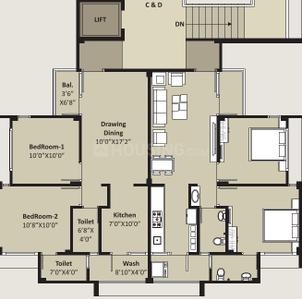 Project Image of 548.0 - 549.0 Sq.ft 2 BHK Apartment for buy in Shree Prerana Padmavati Residency