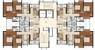Project Image of 728 Sq.ft 2 BHK Apartment / Flat for sale in Thane West for Rs. 9500000