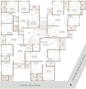 Project Image of 1200.0 - 2200.0 Sq.ft 3 BHK Apartment for buy in Earth IV