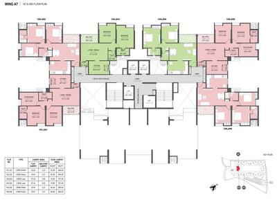 Project Image of 723.0 - 1021.0 Sq.ft 2 BHK Apartment for buy in Gini Vivante Phase 02