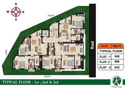 Project Image of 593.0 - 918.0 Sq.ft 1 BHK Apartment for buy in Kaaviya Garden Dream Homes Moon Block
