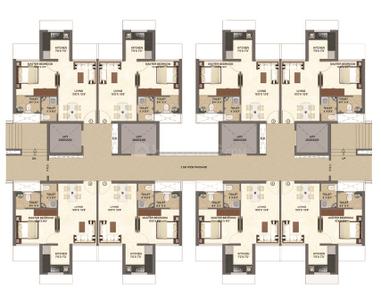 Project Image of 0.0 - 583.0 Sq.ft 2 BHK Apartment for buy in Chandak Next Wing B