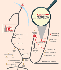 Project Image of 1625.0 - 1640.0 Sq.ft 3 BHK Apartment for buy in Ashiana Elegance