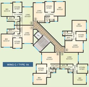 Project Image of 965 Sq.ft 2 BHK Apartment / Flat for sale in Virar West for Rs. 6500000