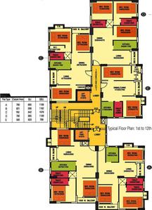 Project Image of 547.0 - 821.0 Sq.ft 2 BHK Apartment for buy in Castrol Metro Heights
