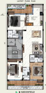 Project Image of 1800.0 - 1890.0 Sq.ft 3 BHK Builder Floor for buy in Satvik Green Vista Residency
