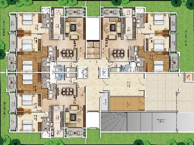 Project Image of 2214.0 - 2376.0 Sq.ft 3 BHK Apartment for buy in Ubercorp Signature