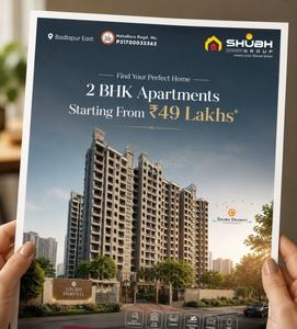 Project Image of 459.75 - 603.25 Sq.ft 1 BHK Apartment for buy in Shubh Shrushti LM