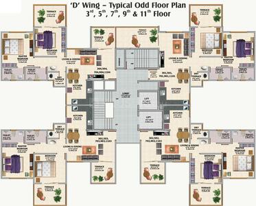 Project Image of 358.0 - 632.0 Sq.ft 1 BHK Apartment for buy in Saakshi Parvatara Phase 1