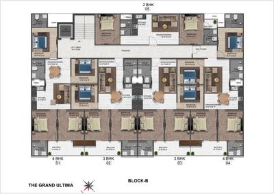 Project Image of 1100.0 - 3200.0 Sq.ft 2 BHK Apartment for buy in Arrow The Grand Ultima