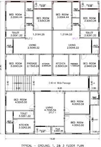 Project Image of 907.4 - 984.79 Sq.ft 3 BHK Apartment for buy in Gowtham Sai Gowtham Residency