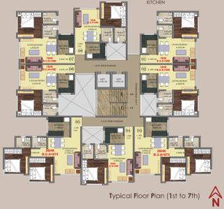 Project Image of 332.0 - 875.0 Sq.ft 1 BHK Apartment for buy in Colours Paradises