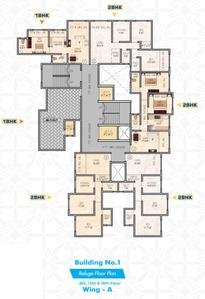 Project Image of 408.92 - 795.0 Sq.ft 1 BHK Apartment for buy in GP Complex Building No 1