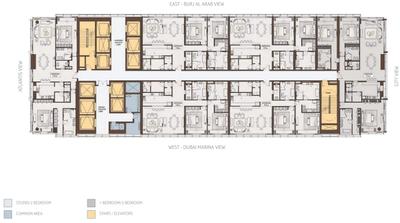 Project Image of 918.0 - 3311.0 Sq.ft 1 BHK Apartment for buy in Dubai The Palm Tower Residences