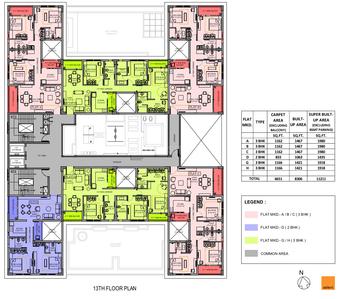 Project Image of 1918 Sq.ft 3 BHK Apartment / Flat for sale in New Town for Rs. 26000000