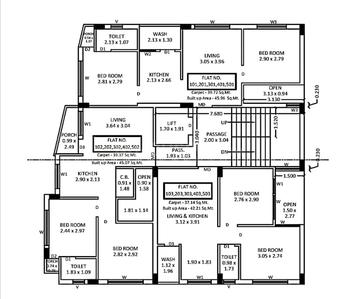 Project Image of 377.38 - 396.65 Sq.ft 2 BHK Apartment for buy in Radhe Apartment