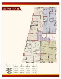 Project Image of 1238.0 - 1783.53 Sq.ft 3 BHK Apartment for buy in MJB Athulyam I