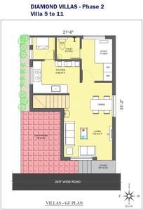 Project Image of 1480.0 - 2185.0 Sq.ft 3 BHK Villa for buy in Poojaa Diamond Villas