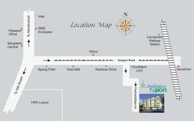 Project Image of 1028.0 - 1102.0 Sq.ft 2 BHK Apartment for buy in Ambiance Orion