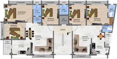 Project Image of 681.0 - 876.0 Sq.ft 2 BHK Apartment for buy in Mitraa Haash Shrushti