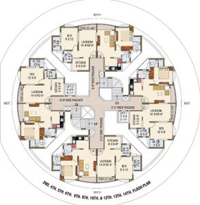 Project Image of 410.0 - 450.0 Sq.ft 1 BHK Apartment for buy in M Baria White City