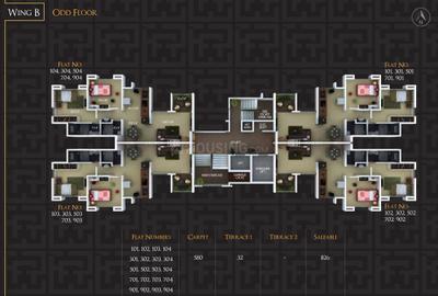 Project Image of 0.0 - 520.0 Sq.ft 2 BHK Apartment for buy in DNV Arcelia Ph 1
