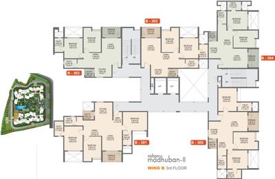 Project Image of 774.0 - 960.0 Sq.ft 2 BHK Apartment for buy in Rohan Madhuban II Wings A B C