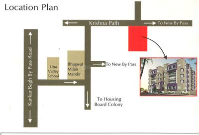 Project Image of 0.0 - 1446.0 Sq.ft 3 BHK Apartment for buy in Sidhanta Green Avenue