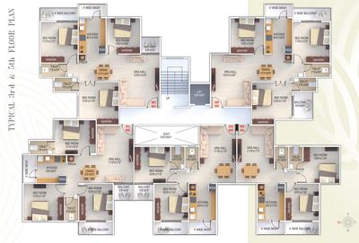 Project Image of 939.0 - 1323.0 Sq.ft 2 BHK Apartment for buy in Shree Gajanan Height