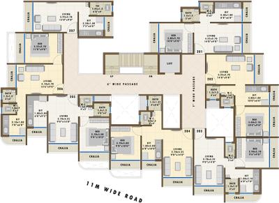 Project Image of 164.0 - 296.0 Sq.ft 1 RK Apartment for buy in RK Vaishnavi Pride