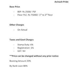 Project Image of 575.0 - 864.0 Sq.ft 2 BHK Apartment for buy in Avinash Pride Phase I