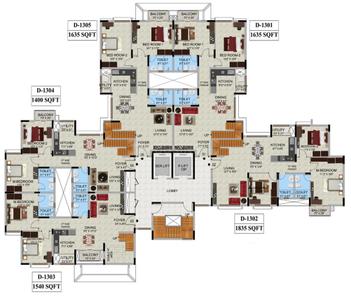 Project Image of 950.0 - 1740.0 Sq.ft 2 BHK Apartment for buy in Mantri Webcity
