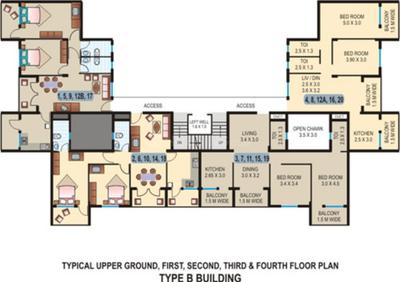 Project Image of 763.0 - 1431.0 Sq.ft 1 BHK Apartment for buy in Nanu Sapana Oasis