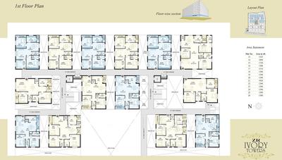 Project Image of 1300.0 - 2180.0 Sq.ft 2 BHK Apartment for buy in ZR Ivory Towers