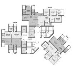 Project Image of 403.0 - 787.0 Sq.ft 1 BHK Apartment for buy in Nirmal Olympia C D