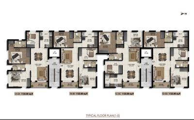 Harmony Pranav Block A Cluster Plan from 1st to 5th Floor 1