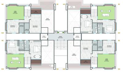 Project Image of 1184.79 - 2416.8 Sq.ft 3 BHK Apartment for buy in Swagat Cilantra