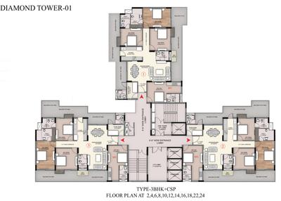 Project Image of 2249.0 - 2658.0 Sq.ft 3 BHK Apartment for buy in Sawasdee Heights