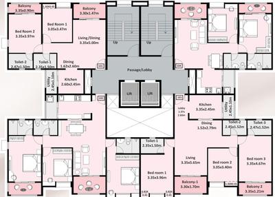 Project Image of 1050 Sq.ft 2 BHK Apartment / Flat for sale in Dhanori for Rs. 8800000