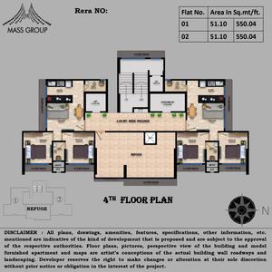 Project Image of 433.78 - 1058.53 Sq.ft 1 BHK Apartment for buy in Mass Eminence