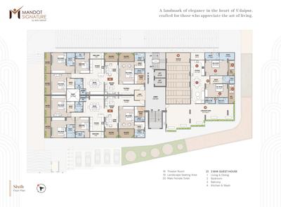 Project Image of 2128.67 - 2540.28 Sq.ft 4 BHK Apartment for buy in Mandot Signature