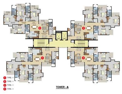 Project Image of 1880 Sq.ft 3.5 BHK Apartment / Flat for sale in Sector 77 for Rs. 26200000