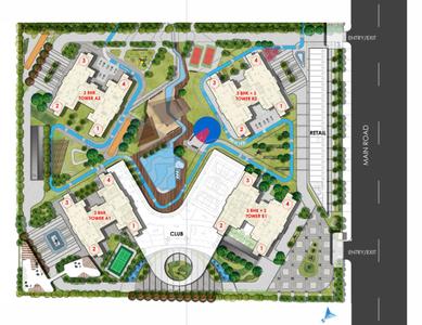 Project Image of 1489.0 - 3110.0 Sq.ft 3 BHK Apartment for buy in Noble Aurellia