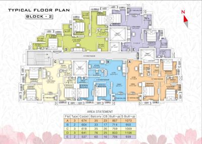 Project Image of 458.0 - 664.0 Sq.ft 2 BHK Apartment for buy in Rohra Tulip