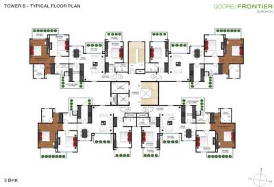 Project Image of 1821.04 - 4611.04 Sq.ft 3 BHK Apartment for buy in Godrej Frontier