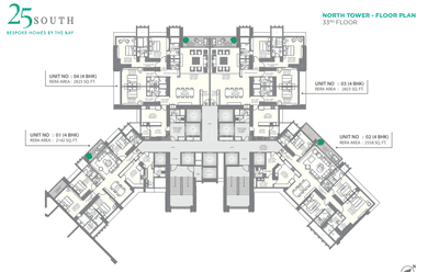 Project Image of 1464.22 - 7250.0 Sq.ft 3 BHK Apartment for buy in The 25 South 